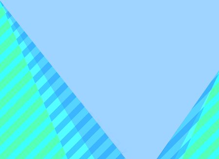 light blue with yellowish green stripes and light blue plain background and copy space.の写真素材