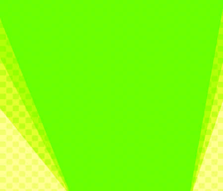 yellowish green with yellow polka dots pattern or checked pattern and yellowish green plain background and copy space.の写真素材