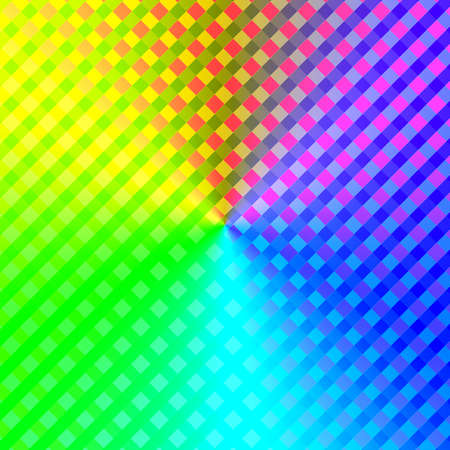Background of the colorful gradation-colored checked pattern and copy space. pink ,yellow ,green ,blue ,red.の写真素材