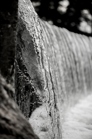 frozen water drop in nature. Lake landscape.