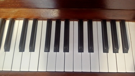 Antique pianoの写真素材