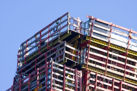 part of the construction of a bridge