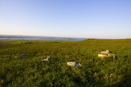 view of a landscape in brittanyの写真素材