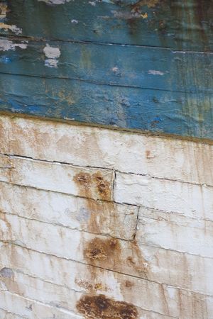 part of an old abandoned boatの写真素材