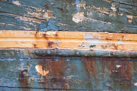 part of an old abandoned boat