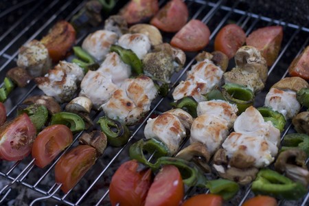 some bunch cook on bbqの写真素材