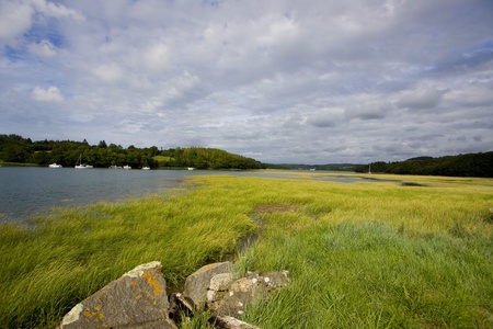 view of coastline in brittanyの写真素材