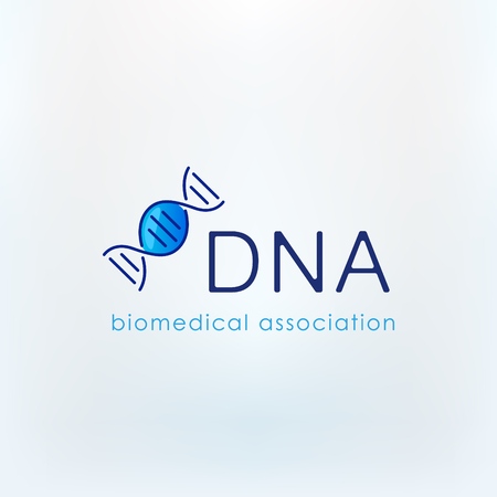 Candy DNA logo for biomedical company. Symbol of genetics in the form of a bright candyのイラスト素材
