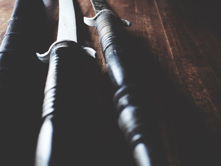 Ancient Thai swordの写真素材