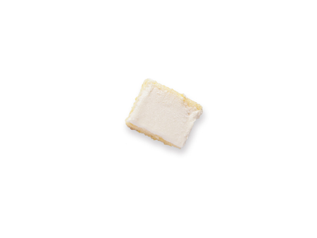 This is a butter cake on  white isolatedの写真素材