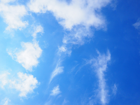 White cloud on the blue sky.の写真素材