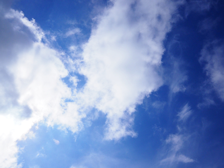 White cloud on the blue sky.の写真素材