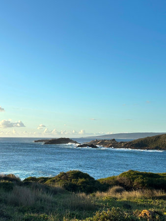Breathtaking Coastal Landscape of Injidup NaturalÂ Spa tourist destination in Injidup Bay, Australiaの写真素材