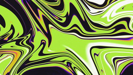 Abstract rippling green liquid gradient background. 8k resolution wallpaper, backdrop, bannerの写真素材