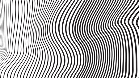 Abstract black vertical stripes contour line on white background in 4k resolution. Suited for desktop wallpaper, banner, poster, website, backdropのイラスト素材