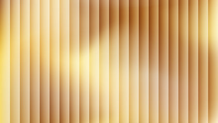 Golden reeded glass 3D background. Glassmorphism colorful transparent ribbed glass texture.の写真素材