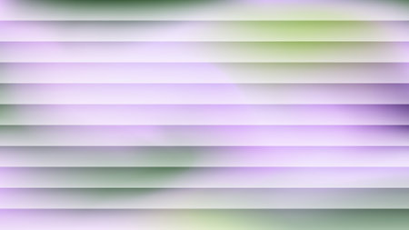 Green and purple lavender reeded glass 3D background. Glassmorphism colorful transparent ribbed glass, horizontal stripes texture.のイラスト素材