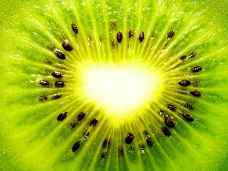 Photo green and fresh cut kiwiの写真素材