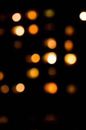 Defocus of golden lights.