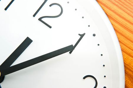 Clean clock on isolated backgroundの写真素材