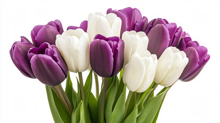 Christmas tree branch with red bauble on white background, copy spaceの素材