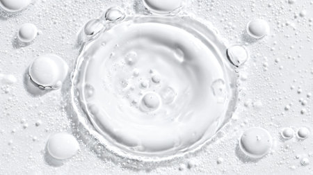 Professional White Serum Gel Toner Drop Liquid Texture for Skincareの素材