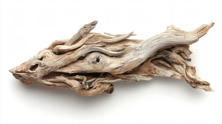 Professional Driftwood Cut Out Image for Creative Design Projectsの素材