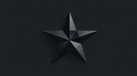 Black Star Icon Vector Illustration for Graphic Design Projectsの素材