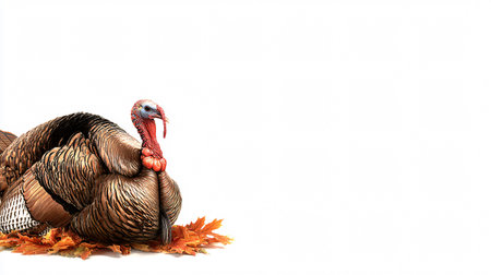 Thanksgiving Symbol Isolated Concept White Background Imageの素材