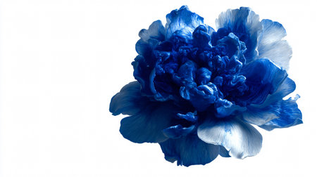 Breathtaking Blue Flower on Clean White Background - High Quality Masterpieceの素材