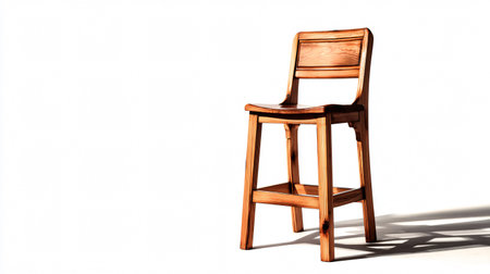 Modern Bar Stool Isolated on White Background for Interior Design Conceptsの素材