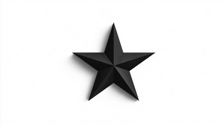 Black Star Icon Vector Illustration for Graphic Design Projectsの素材