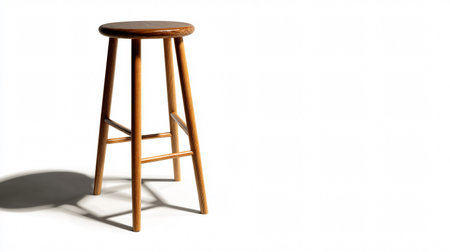 Modern Bar Stool Isolated on White Background for Interior Design Conceptsの素材