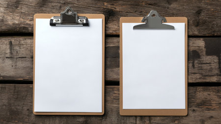 Professional Blank Clipboard with Cut Out Design for Creative Projectsの素材