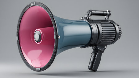 Professional Megaphone Loudspeaker for Communication and Announcementの素材