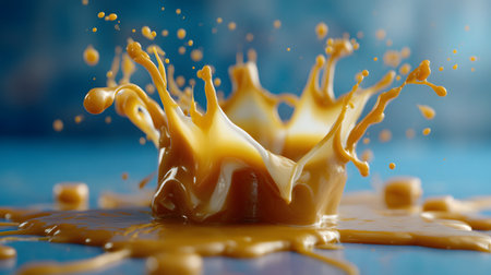 Decadent Caramel Splash for Confectionery Advertisementの素材