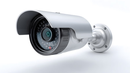 Professional Modern Security Camera with Infrared Night Vision Technologyの素材
