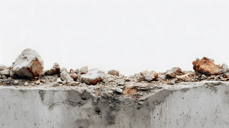 Close-up Crumbling Concrete Wall Texture Background for Design Projectsの素材