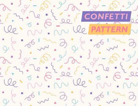 Hand-drawn squiggly line pattern. Simple pattern design template.のイラスト素材