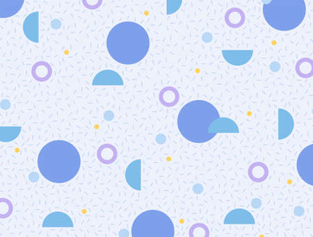 The blue circles look like magnified cells under a microscope. Simple pattern design template.