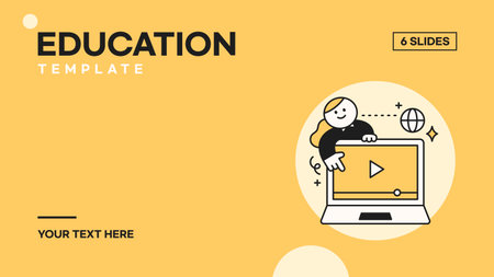 Presentation and web page concepts template. education student illustration.のイラスト素材