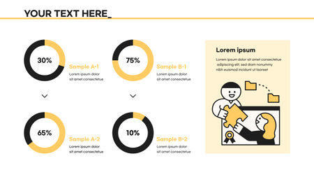 Presentation and web page concepts template. education student illustration.のイラスト素材