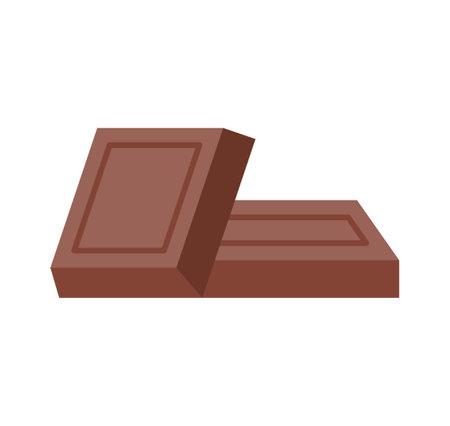 chocolate sweet piece. simple vector illustration.のイラスト素材