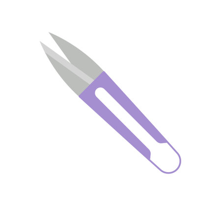 handmade workshop tools. sewing scissors.のイラスト素材