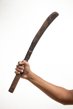 Old rusty swordの写真素材