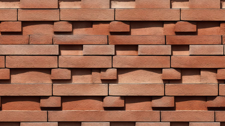 brick wall texture or brick wall background for interior exterior decoration and industrial construction concept design.の素材