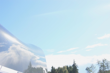 Reflection of the skyの写真素材