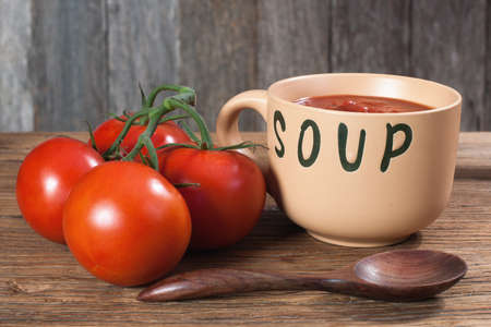 Tomatoes and Tomato Soupの写真素材