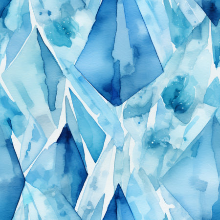Abstract watercolor background. Hand-drawn illustration. Blue watercolor.の素材
