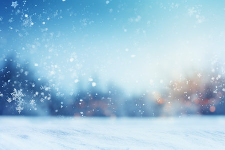 Winter background with snowflakes. Christmas and New Year background.の素材